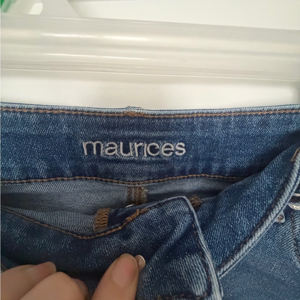 Maurice’s Stretch Denim Button-Up Jean Skirt Size 12 - Picture 5 of 9